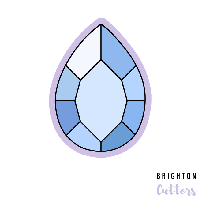 Pear Cut Gem Shape (Nesting Cookie Cutters)