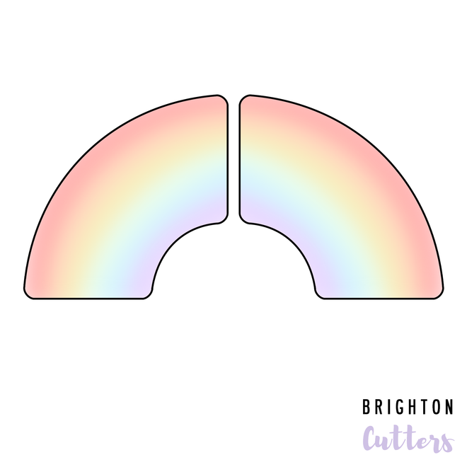 Rounded Corner Rainbow Cookie Cutter