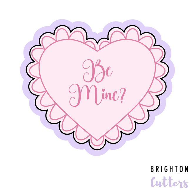 Scalloped Charming Heart Cookie Cutter