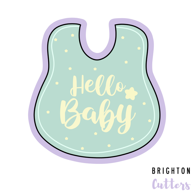 Simple Bib Cookie Cutter
