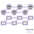 Tiny Halloween Multi-Cutter and Dough Poppers (Tic Tac Toe cutters)