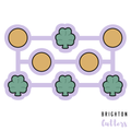 Tiny St Patricks Day Tic Tac Toe Multi-cutter and Popper