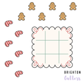 Tiny Christmas Tic Tac Toe Multi-Cutter and Dough Poppers