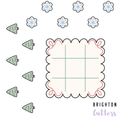Tiny Christmas Tic Tac Toe Multi-Cutter and Dough Poppers