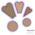 The Scalloped Platter / Thanksgiving Turkey / Valentine Hearts