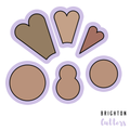 The Scalloped Platter / Thanksgiving Turkey / Valentine Hearts