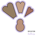 The Scalloped Platter / Thanksgiving Turkey / Valentine Hearts