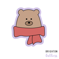 Bear with Scarf Cookie Cutter