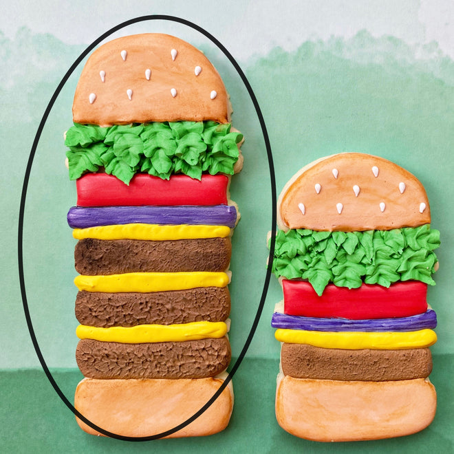 Tall Burger Cookie Cutters