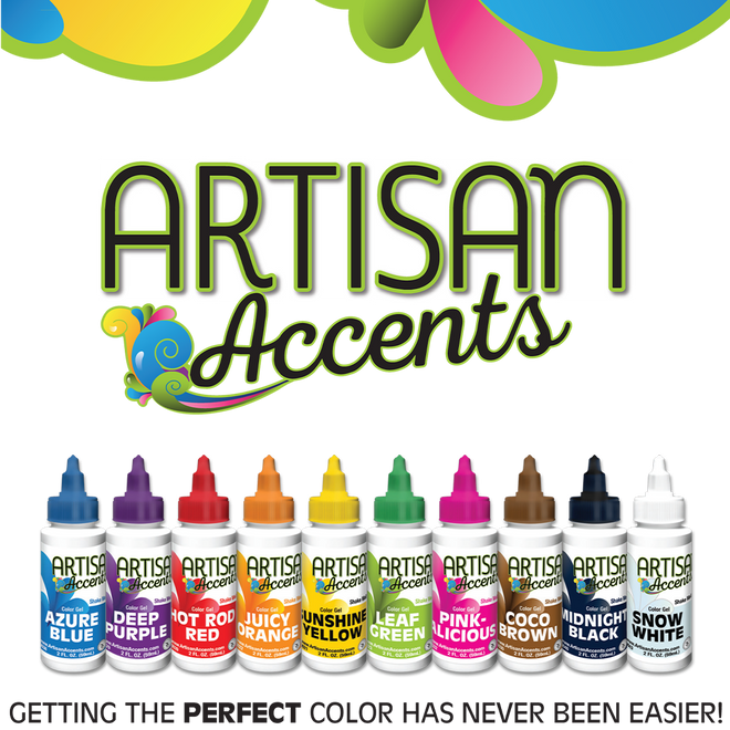 Artisan Accent Gels (2oz bottles)