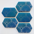 Nesting Elongated Hexagon Cookie Cutters