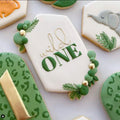 Floral Elongated Hexagon Cookie Cutter