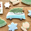 Vintage Camper with Tree Cookie Cutter