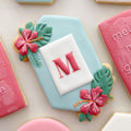 Floral Elongated Hexagon Cookie Cutter