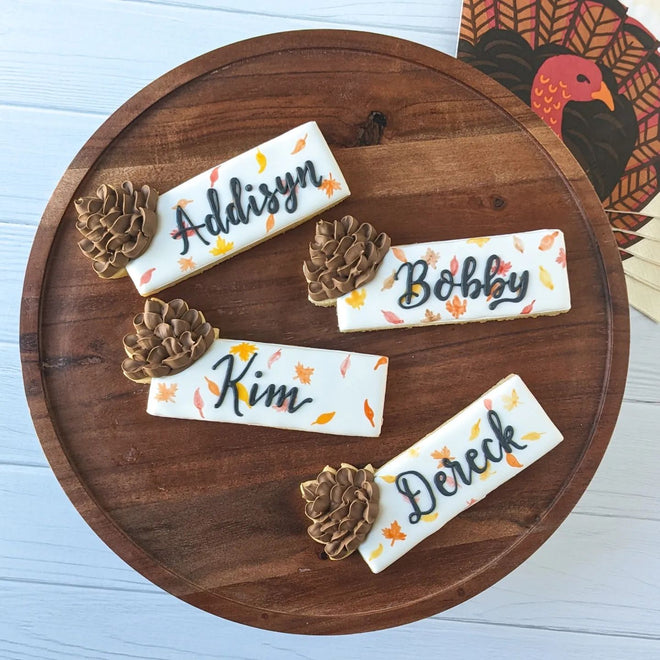 Leaf Name Plaque Cookie Cutter