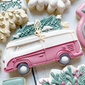 Vintage Camper with Tree Cookie Cutter
