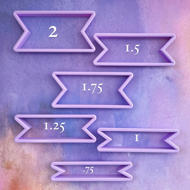 4.5 inch Banner Stick Cookie Cutters