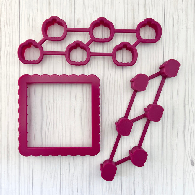 Tiny Halloween Multi-Cutter and Dough Poppers (Tic Tac Toe cutters)