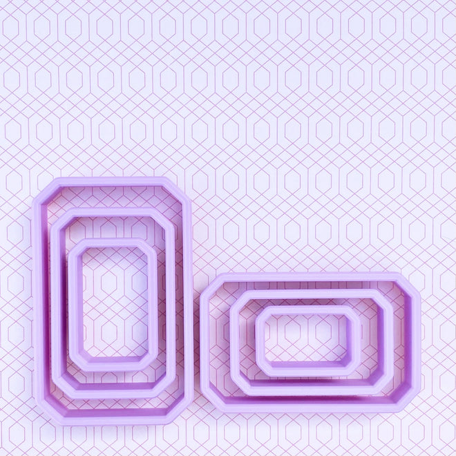 Emerald Cut Gem Shape Cookie Cutter