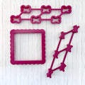 Tiny Halloween Multi-Cutter and Dough Poppers (Tic Tac Toe cutters)