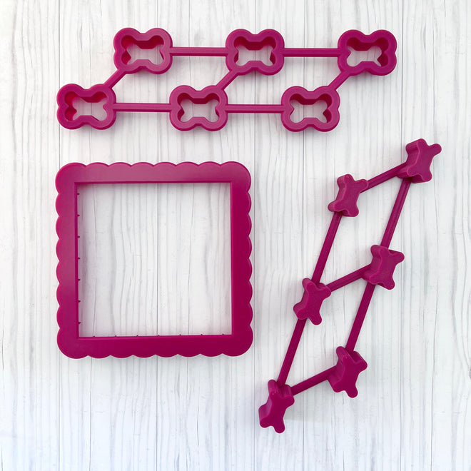 Tiny Halloween Multi-Cutter and Dough Poppers (Tic Tac Toe cutters)