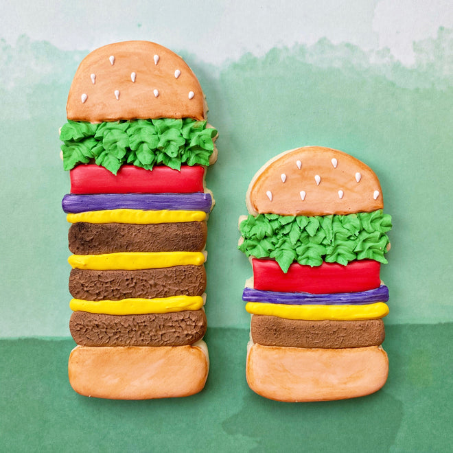 Tall Burger Cookie Cutters