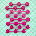 Tiny Christmas Tic Tac Toe Multi-Cutter and Dough Poppers