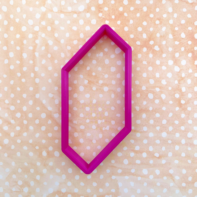 Elongated Slanted Hexagon 1 Cookie Cutter