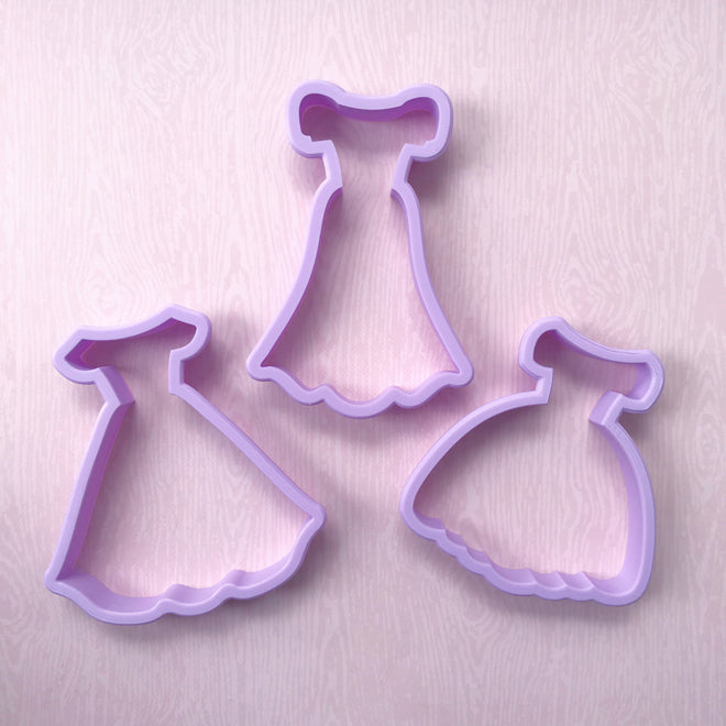 Young Princess Dress Cookie Cutter