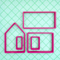 Simple Gingerbread House Cookie Cutter Set