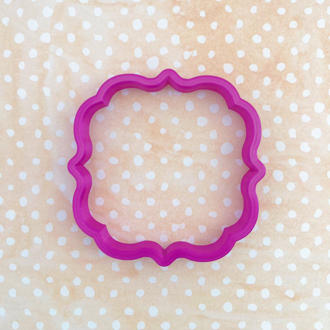 Elegant Square Plaque Cookie Cutter