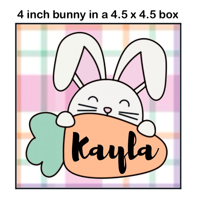 Bunny Holding Carrot Cookie Cutter