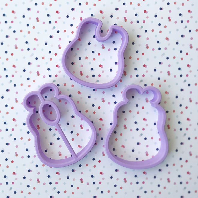 Baby Bib with Bow Cookie Cutters