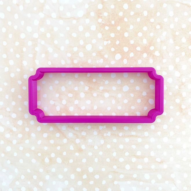 Long Notched Rectangle Cookie Cutter