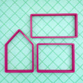 Simple Gingerbread House Cookie Cutter Set