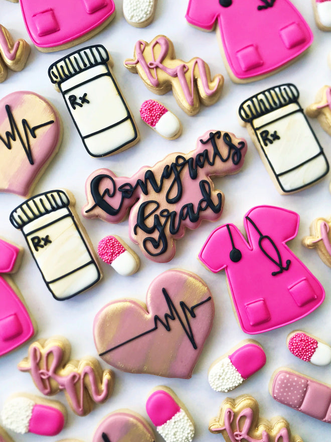 Nurse Collection Cookie Cutters - Nurse Appreciation Week Cookie Cutters
