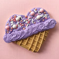Double Scoop Ice Cream Heart Cookie Cutter