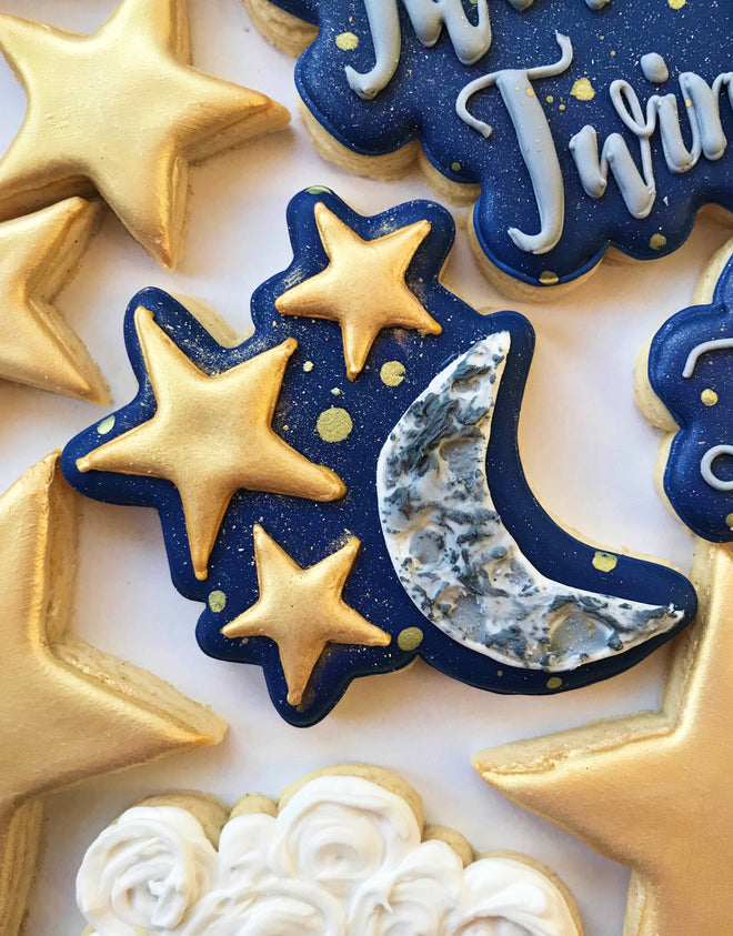 Star and Moon Cluster Cookie Cutter