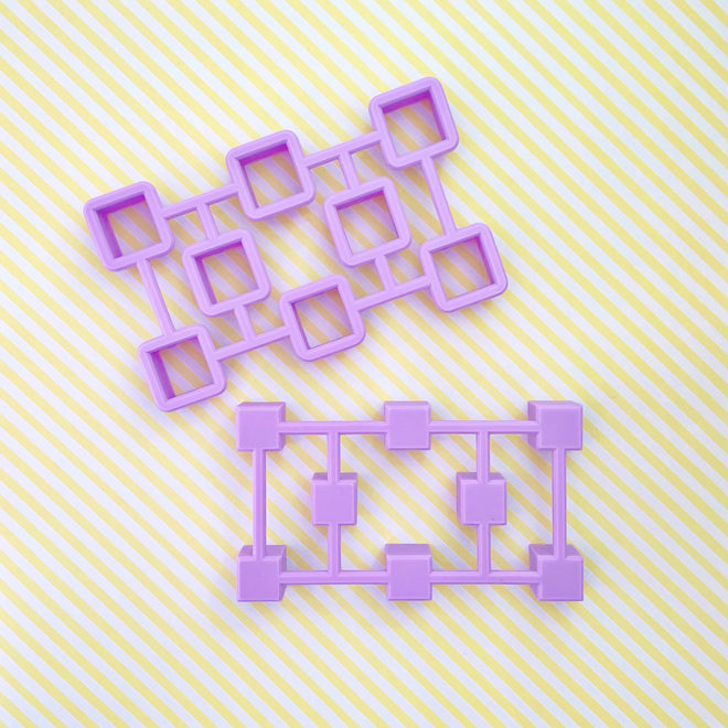 Tiny Square Multi-Cutter and Dough Popper