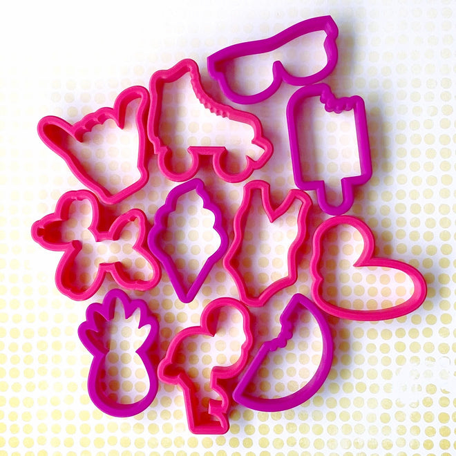 Summer Mini Cookie Cutters - Double Fun Set of 11
