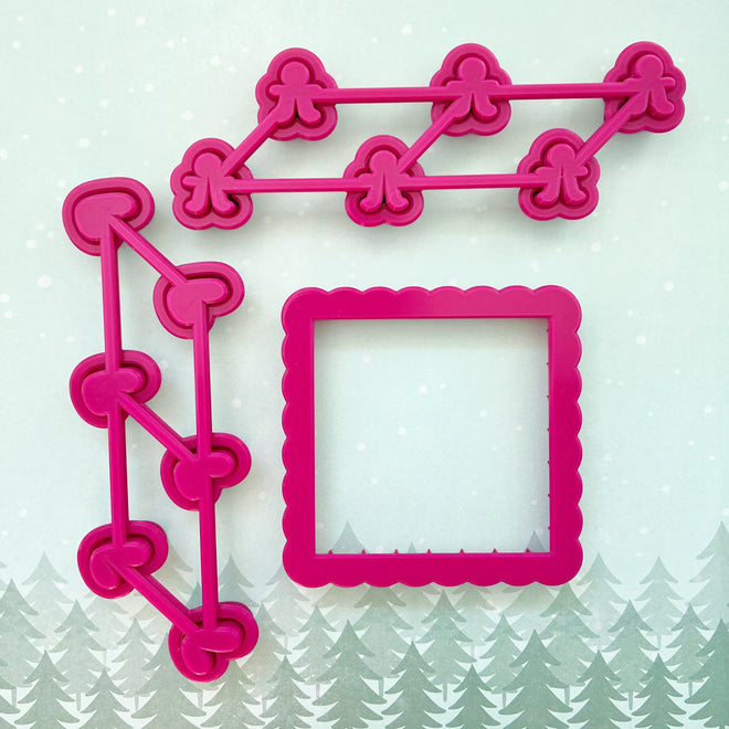 Tiny Christmas Tic Tac Toe Multi-Cutter and Dough Poppers