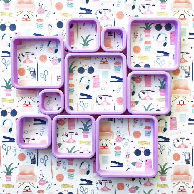 Rounded Nesting Square Cookie Cutters