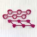 Tiny Halloween Multi-Cutter and Dough Poppers (Tic Tac Toe cutters)