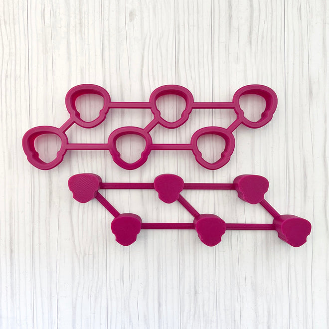 Tiny Halloween Multi-Cutter and Dough Poppers (Tic Tac Toe cutters)