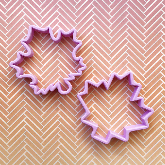 Geometric Maple Leaf Cookie Cutter