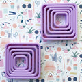 Rounded Nesting Square Cookie Cutters