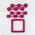 Tiny Halloween Multi-Cutter and Dough Poppers (Tic Tac Toe cutters)