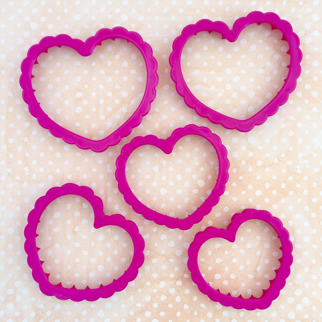 Scalloped Charming Heart Cookie Cutter