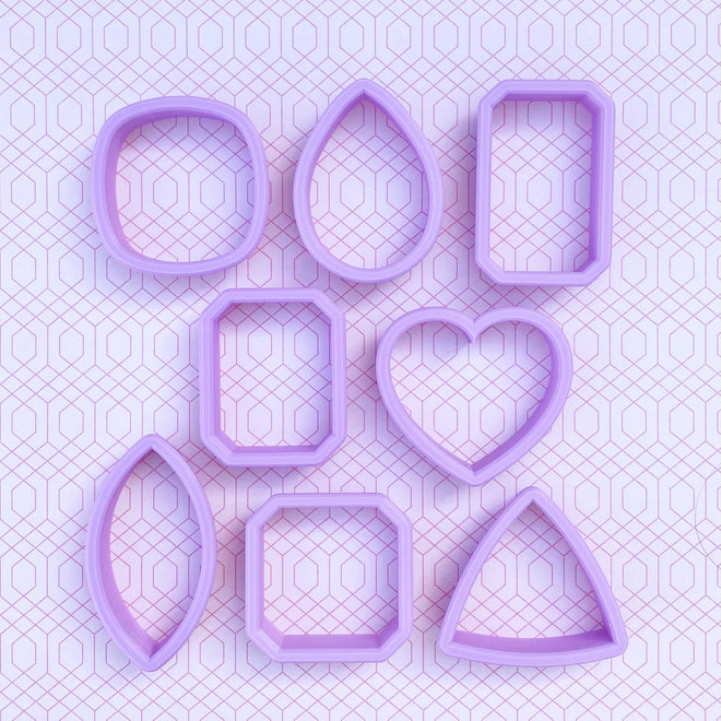 Gem Shapes Set of 8 Cookie Cutters