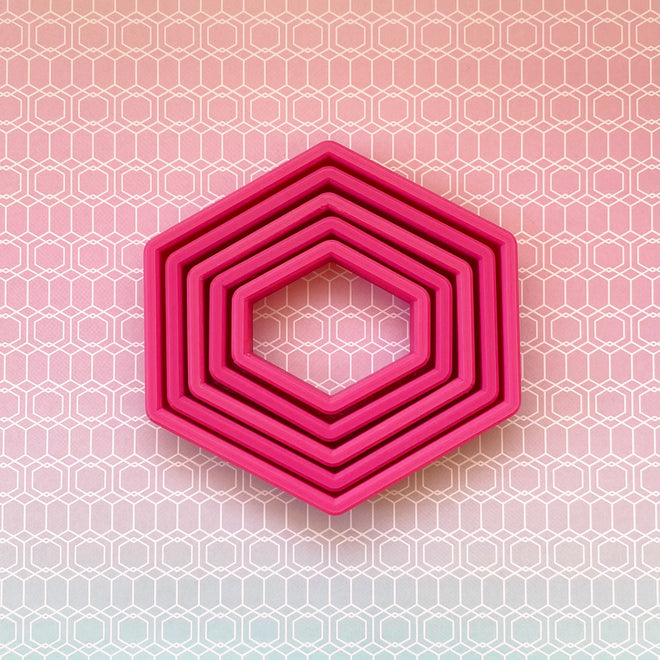 Widened Hexagon Cookie Cutter